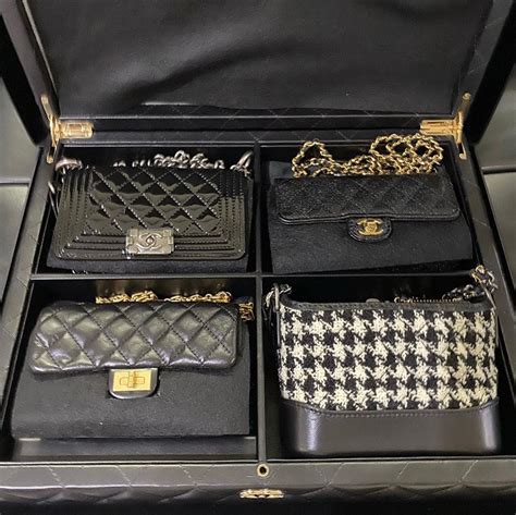 chanel set 4 mini bags